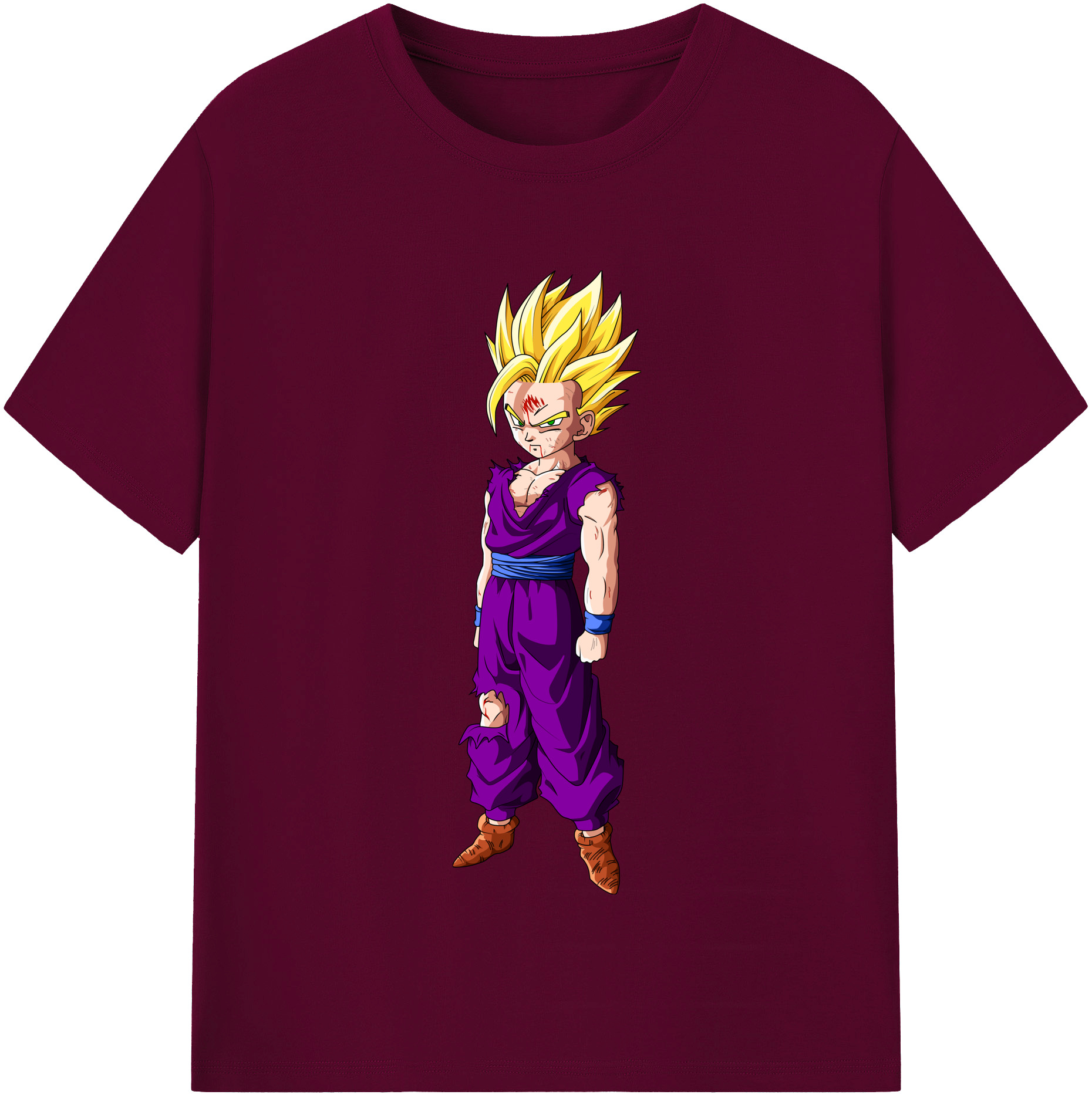 （画像用） ドラゴンボール 孫 悟飯（そんごはん）DRAGON BALL Son Gohan レディースカジュアルプリントTシャツ（綿100％）